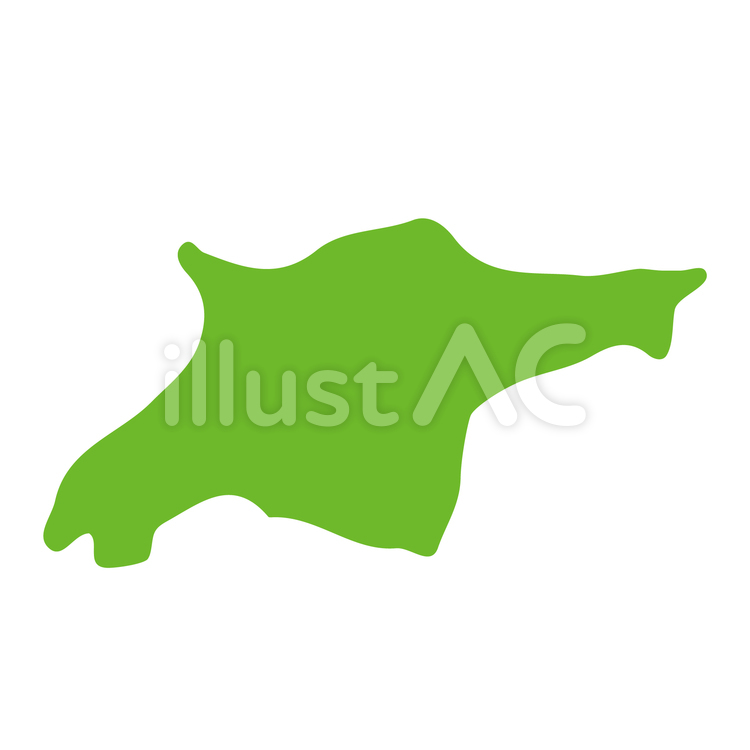 簡略化した大分県の地図のイラスト商用OKの無料イラスト素材サイト ツカッテ