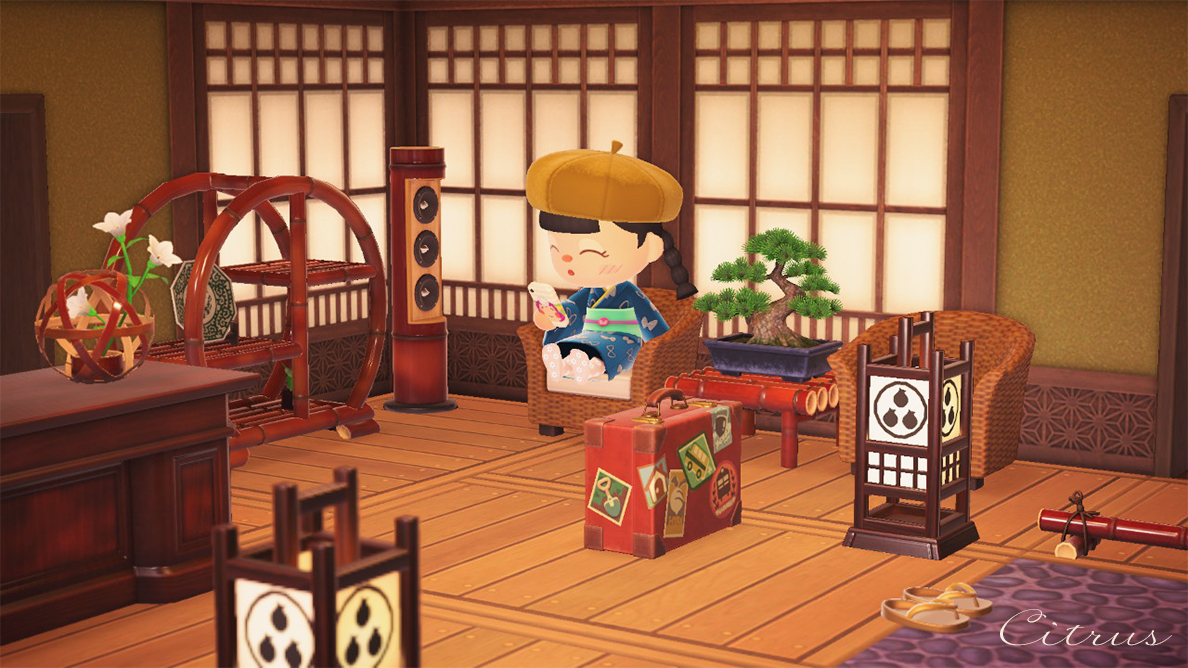 あつ森 足湯屋さん♨️🐒: 5×5マスシリーズ⑲和風島クリエイト