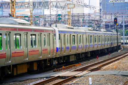 JR東日本常磐快速線 E531系赤電塗装 特別快速土浦行き＠新橋