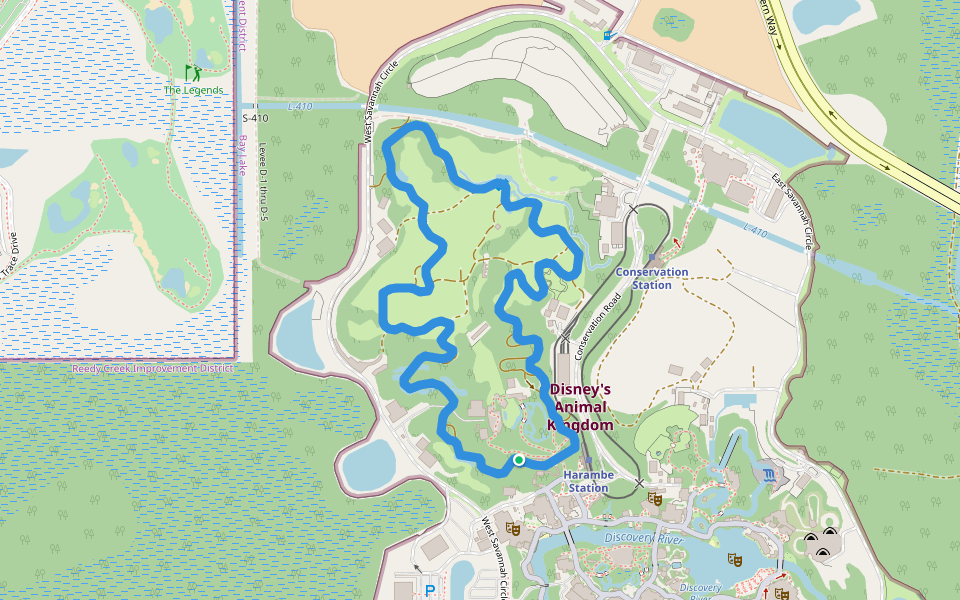 ウォルト・ディズニー・ワールド 特大 地図