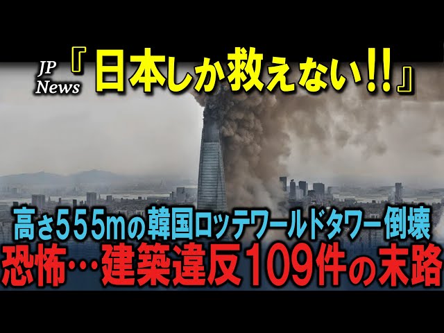 韓国ロッテワールドタワーが崩壊寸前 世界中が絶句で国民のプライドも折れる その他１本- YouTube