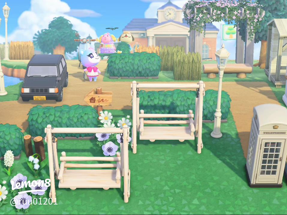 あつ森 飛行場から案内所が近い自然な島の入り口 エントランスの島クリエイト マイデザなし