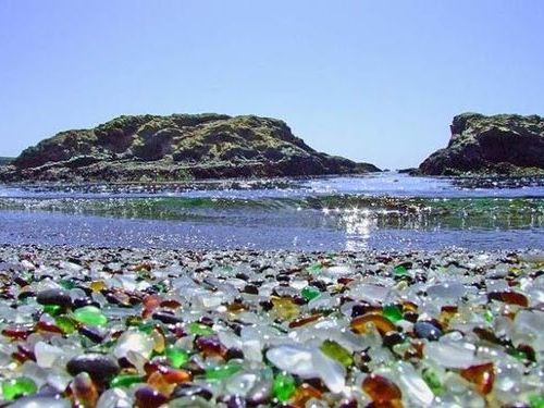ハワイ ワイキキビーチ サーフボード ガラスクロック L
