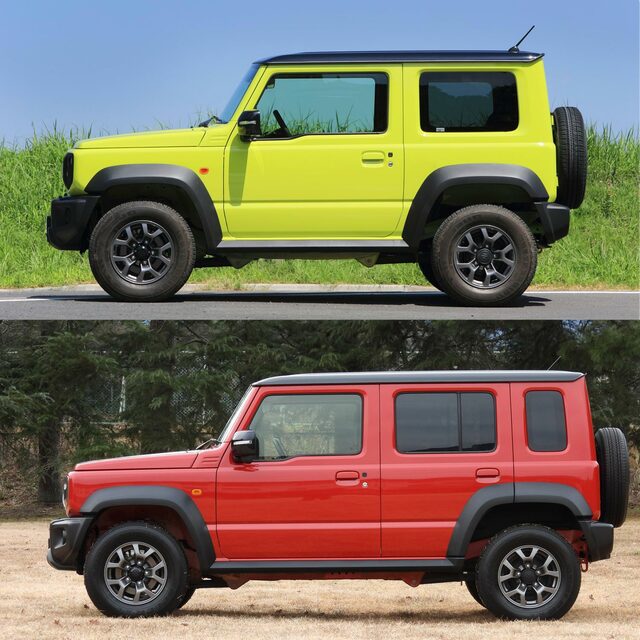 特報 ジムニーロング「5ドア仕様」初スクープ！ハイブリッド採用の可能性もMOBYモビー