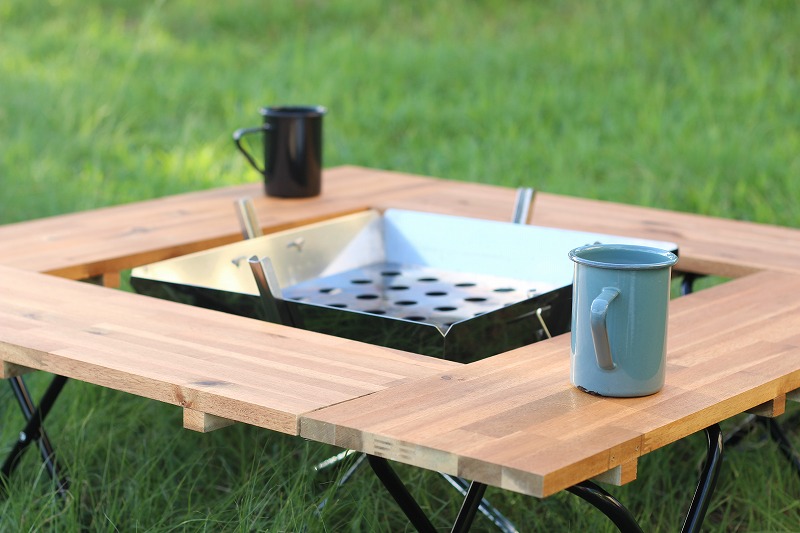 キャンプ用テーブルを自作してみた その２簡単に作れる折りたたみテーブル - 田舎に暮らすぞ計画